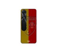 Coque Oppo A78 5g Rcl Lens Logo Fond Jaune Et Rouge