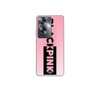 Coque Oppo A79 5G Blackpink logo rose et noir