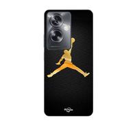 Coque Oppo A79 5g Jordan Logo 23 Nike Basketball Couleur Dorée