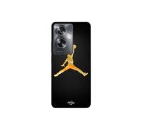 Coque Oppo A79 5G Jordan logo 23 nike basketball couleur dorée