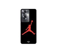 Coque Oppo A79 5G Jordan logo 23 nike basketball couleur rouge