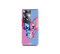 Coque Oppo A79 5G STITCH ET ANGEL BLEU ET ROSE
