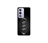 Coque Oppo A80 Logo de voiture Audi front noir