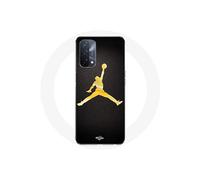 Coque Oppo A93 5G Jordan logo 23 nike basketball couleur dorée