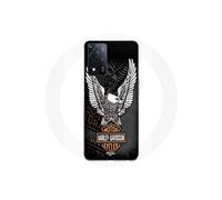 Coque - Maniacase - Oppo A93s 5G - Noir - Logo aigle - Souple