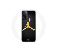 Coque Oppo A93s 5G Jordan logo 23 nike basketball couleur dorée