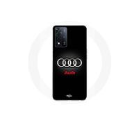 Coque - MANIACASE - Oppo A93s 5G - Logo Audi - Gris et Rouge - Souple en Silicone Plastique