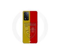 Coque Oppo A93s 5G rcl lens Logo fond jaune et rouge