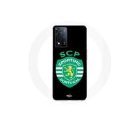 Coque Oppo A93s 5g Scp Sporting Portugal Fond Noir