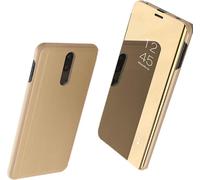 Coque Oppo F11 Pro - Étui Flip Miroir Ultra-Mince Pu/Pc, Protection 360° Antirayures, Support Intégré Et Découpes Précises