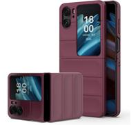 Coque Oppo Find N2 Flip - Pc Rigide Antichoc 360° Et Anti-Rayures, Finition Soft-Touch Antibactérienne, Coupe Slim, Compatible Recharge Sans Fil/Nfc - Violet Foncé