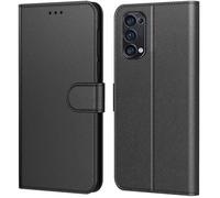 Coque Oppo Find X3 Lite Noir , Aurstore Housse avec languette Etui Pochette En Cuir PU Multifonction,Protection En 360