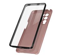 Coque Oppo Find X3 Neo Arrière Rigide et Avant Souple - rose champagne