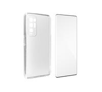 Coque Oppo Find X3 Neo Souple et Film Verre Trempé 9H Noir