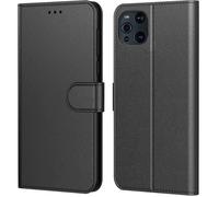 Coque Oppo FInd X3 Pro Noir, Aurstore Housse avec languette Etui Pochette En Cuir PU Multifonction,Protection En 360