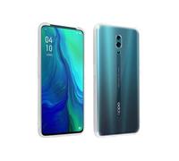Coque Oppo Reno Silicone Souple et Film Ecran Verre Trempé 9H Transparent