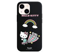 Coque originale compatible avec iPhone 13 Mini noir avec un motif Hello Kitty Girl Power