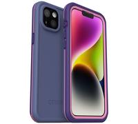 Coque OtterBox Fre Coque pour iPhone 14 Plus MagSafe, étanche (IP68), Résistant aux chocs, protection fine avec protecteur d'écran intégré, Violet
