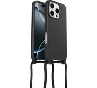 Coque OtterBox React Series Lanyard MagSafe pour iPhone 16 Pro, Noir | Coque de protection ultra fine avec collier, sangle amovible, testé selon les normes militaires, Livré sans emballage