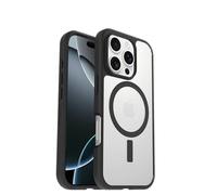 Coque OtterBox React Series MagSafe pour iPhone 16 Pro, Antichoc, Anti-Chute, Ultra-Mince, Protection Fine, testé Selon Les Normes Militaires, Transparent/Noir