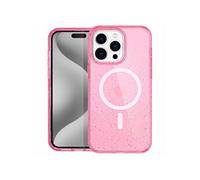 Coque Pailletée avec MagSafe pour iPhone 15 Pro Max - Paillettes Rose