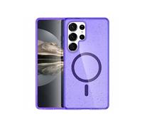 Coque Pailletée avec MagSafe pour Samsung Galaxy S25 Ultra - Paillettes Violet