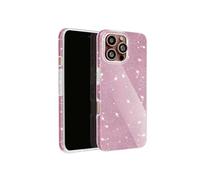Coque Paillette pour iPhone 16 Pro Max Hybride Design Glamour Rose Poudré