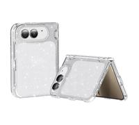 Coque Paillette pour iPhone Duo avec Contour Souple Antichoc Blanc