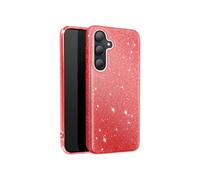 Avizar Coque Paillette pour Samsung Galaxy A35 Silicone Ultra fine Rouge