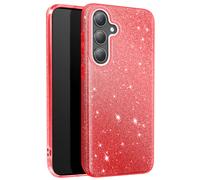 Coque Paillette pour Samsung Galaxy S24 et S25 Silicone Ultra fine Rouge