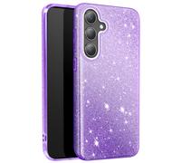 Coque Paillette pour Samsung Galaxy S24 et S25 Silicone Ultra fine Violet
