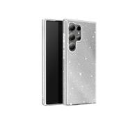 Avizar Coque Paillette pour Samsung Galaxy S24 Ultra Silicone Ultra fine Argent