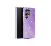 Avizar Coque Paillette pour Samsung Galaxy S24 Ultra Silicone Ultra fine Violet