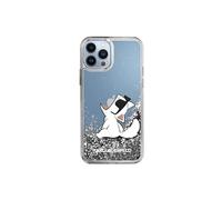 Coque et étui téléphone mobile Karl Lagerfeld Coque Paillettes pour iPhone 13 Pro Max avec Choupette Fun Transparent