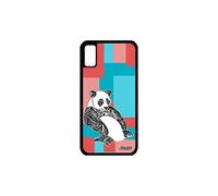 Coque panda iPhone XS silicone etui 256 Go TPU ethnique cube ecologie Rose