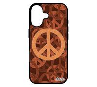 Coque Peace and Love pour iPhone 17 Silicone Hippie Tatouage Case Dessin Harmonie Symbole philosophie Unique de Protection Espoir