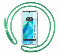 Coque Pendentif Transparent pour Huawei Honor Magic 5 Lite 5G Avec Cordon Vert A