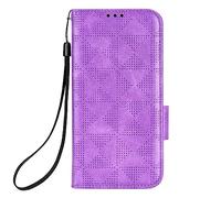 COQUE per Vivo Y01 custodia Del telefono Modello triangolare Multi-Card Slot portafoglio Design-Pourpre