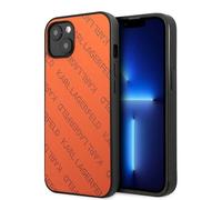 Coque perforée orange Karl Lagerfeld pour iPhone 13 mini