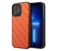 Coque perforée orange Karl Lagerfeld pour iPhone 13 Pro