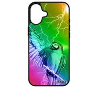 Coque Perroquet Pour Apple Iphone 16+ Plus En Silicone Multicolore Rigide Aluminium Oiseau Pas Cher Design Telephone Orage De Protection