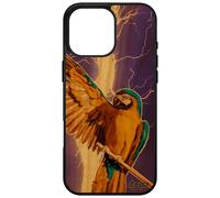 Coque Perroquet Pour Iphone 16 Pro Max Bois Silicone Oiseau Animal Housse Tropical Animaux De Protection Original Design Orage Apple