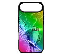 Coque Perroquet Pour Iphone 17 Air Silicone Eclair Animaux Oiseau Portable Animal Orage Multicolore Tropical Perruche Design Bumper