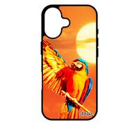 Coque Perroquet Pour Iphone 17 Silicone Animal Exotique Antichoc Noir Tropical Aluminium Couch¿ De Soleil Ciel Design Oiseau Mobile