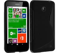 coque-personnalisable Coque Noire - pour Nokia Lumia 630/635 - Caoutchouc Souple Grande qualité Protection Totale (Nokia Lumia 630/635)