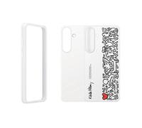 Samsung FlipSuit Coque pour Galaxy S25+, Keith Haring avec Technologie NFC Incluse, White
