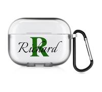 Coque Personnalisée 2 côtés pour Apple AirPods Pro 3rd (2025), Personnalisable Votre Propre Étui avec Votre nom et Votre Photo (Translucide)