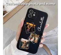 Coque personnalisée pour iPhone Apple, avec photo et nom, compatible avec iPhone 16e, 16, 16 Pro et 16 Pro Max. Galaxy S8,Galaxy S9,Galaxy S9+,Galaxy Note9,Galaxy Note10,Galaxy Note10+,Galaxy S10,Gala