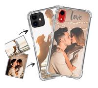 Coque personnalisée pour iPhone [L'ARTISTA ERES VOUS] [Coque personnalisable] Personnalisez votre coque [Protection contre les chutes] [Anti-rayures] (Renforcée Transparente - iPhone 12 - 12 Pro)