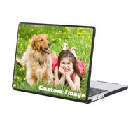 Coque photo personnalisée pour MacBook Air 13" M1/A2337/A2179/A1932 (version 2020 2019 2018) - Coque rigide en plastique personnalisée pour ordinateur portable Apple Mac Air 13 - Transparent